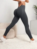 Women High Waist Butt Lifting Leggings Tummy Control Workout Pants Soft Stretchy Comfortable Yoga Running Sports