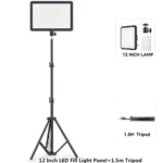 8/12 Inch LED Photography Video Panel Light Photo Studio Lighting Kit For Shoot Live Streaming Youbube With Tripod Stand - Image 7