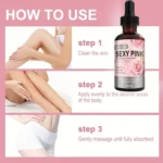 Secret Pink Intimate Oil Vitamin C & Chamomile. Softens, Smoothes, Revitalizes Skin. For Feminine Care. All Skin Types. 30g Net - Image 5