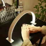 New Moon Nail Work Lamp - Beauty Work Desk Lamp, Three-color USB Power Supply - Black/White/Pink, Suitable for Nail Art, Eyelash - Image 3