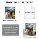 1pc Personalized picture and text customized blankets, gift blankets tailored for children, parents, lovers, lovers, and friends - Image 3
