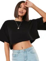 Cotton Women Short Sleeve Dance Running Clothes Yoga Fitness
