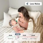 Lightweight Rechargeable Electric Breast Pump with 3 Modes, 12 Suction Levels, Portable and Wearable Design