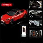 1:24 TESLA Model 3 Car Toys  Alloy Diecasts Metal Vehicles Car Model With Sound Light Vehicle Toys For Children Gifts Collection - Image 8