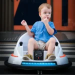 toy bumper car kart track can be remote controlled with music and lights Bumper car track electric racing track set children’s