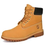 High Quality Mens Walking Shoes Fashion Outdoor Sports Leisure High Top Boots Winter Velvet Anti Slip Flat Lace Up Boots for Man - Image 7