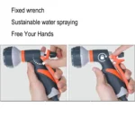 10-20M Garden 8 Modes Shower Head Sprayer Adjustable Irrigation Watering Nozzle for Plant Lawn Yard Watering Sprinkler - Image 6