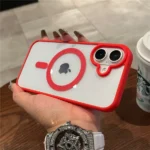 Luxury For Magsafe Transparent Case For iPhone 17 16 15 14 13 12 11 Pro Max Mini 17 Air Magnetic Wireless Charge Bumper Cover