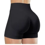 Summer High Waisted Yoga Shorts Fashionable and Sexy Running Fitness Pants Solid Color Yoga Leggings - Image 17