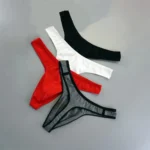 Big Pouch Thong Men Cotton Tangas Sports Running Underwear Seamless Male G-string Plus Size M-XXXL