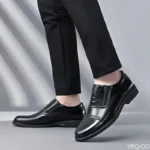 Large Size Fashionable Men’s Daily Comfortable Business Office Formal Shoes Low Cut Round Toe Multifunctional Men’s Wedding Shoe