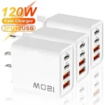 PD 120W 4 Ports USB C Charger Quick Charge 3.0 Type C
