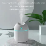 Portable USB Mini Humidifier & Essential Oil Diffuser – 2-in-1 Ultrasonic Air Vaporizer for Bedroom, Desk, Office, and Car Use