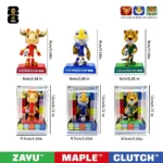 FIFA Official Licensed 2026 World Cup Mascot 3-Piece Collectible Set, Fan Memorabilia - Maple & Zayu & Clutch /9cm/3.54inch 9DZB - Image 6