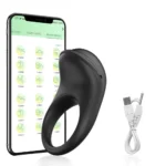 Vibrating Cock Ring for Men APP Control Penisring Vibrator Ejaculation Delay Male Penis