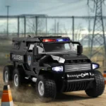 1:32 SWAT City Police Truck Diecast Model Off-road Vehicle with Sound Light Sport Car Collection Toy Car Gift for Kids Children - Image 3