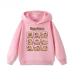 Autumn Winter Cartoon Cute Capybara Print Children's Hooded Hoodies Casual Fashionable Comfortable Boy Girl Sweatshirt Pullover - Image 20