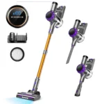 YISORA Cordless Vacuum Cleaner, 40Kpa 55Mins Running Time Wireless Vacuum Cleaner with Touchscreen for Pet Hair, Carpet - Image 7