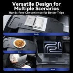 BJBT Foldable Car Laptop Desk Upgraded Tray Stand For Tesla Model 3 Y 2026 Steering Wheel Eating Table for Travel Work Camping - Image 5