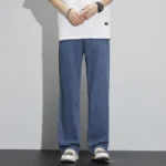 Summer Ultra-thin Baggy Jeans Men’s classics Vintage Trousers Lyocell