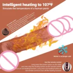 Thrusting Realistic Dildo Vibrator Anal Plug With Vibration Telescopic Dildos Female - Image 6