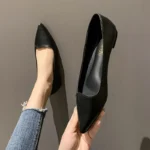 Women Fashion Pointed Toe Slip on Shoes Summer Woman Loafers Comfortable Ladies Yellow Boat Shoes Autumn Flats Zapatos Mujer - Image 2