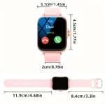Smart watch with full touch screen, call, message reminder, music control and other functions, compatible with iPhone/android mo - Image 2