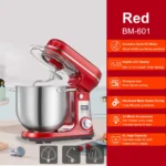 BioloMix Kitchen Food Stand Mixer, Blender, Quiet Motor, Cream Egg Whisk, Whip Dough Kneader, 6-Speed, 1200 W, 6 L, DC - Image 11