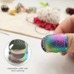 Adjustable Sewing Thimble Retro Sewing Finger Protection Cover Needle Thimble Ring Handmade DIY Craft Embroidery Sewing Tools - Image 6