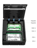 SZBOX S88 AMD Ryzen 7 8845HS Mini PC 2*DDR5 2*M.2 2280 SSD Windows 11 WIFI6E BT5.3 2*2.5G Lan USBC Desk Mini PC Gaming Computer
