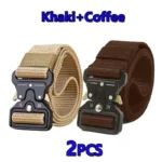 Best Men’s Tactical Belt Versatile Outdoor Hunting Canvas Belt Golf Combat Survival High Quality Canvas Nylon Sport Belt for Man