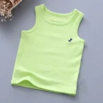 Fashion Children T-shirts for Girls Candy Color Baby Boys Graphic Tee Cotton Vest Tops Kids Summer Clothes Sleeveless T-Shirt - Image 4