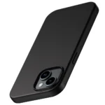Luxury Matte Silicone Soft Case For iPhone 16 15 14 Plus 13 12 Mini 11 Pro XS Max X XR SE 2 3 7 8 Plus Solid Black Back Cover