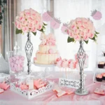 2/10 Piece Metal Vase Set, Wedding Party, Birthday Party, Christmas and Halloween Decoration - Image 2
