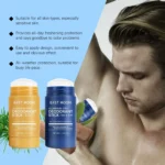 East Moon Men Sandalwood Deodorant Stick Anti Sweating Keep Drying Lasting Fragrance Remove Armpit Odor Underarm Refresh Sticks - Image 5