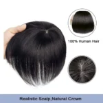 6x8 Toupee for Men Man Hair System Mono and PU Base 6 inches Human Hair Straight Breathable Natural Men's Prosthesis Capillary - Image 5