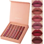 Matte Lip Gloss Set 6 Color Lipstick Smooth And Lasting Display Lip Gloss Waterproof Moisturizing Lipstick Holiday Gift Box Set - Image 3