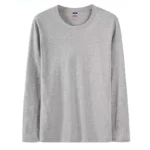 Fast Delivery T-Shirts Men Long Sleeves Tee Tops Male Autumn Plain Cotton Tshirts Plus Size 4XL 5XL Undershirts Man Clothing