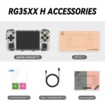 ANBERNIC RG35XX H Handheld Game Console 3.5”IPS Screen HDMI Output Linux System RG35XXH Retro Video Simulator Console Kids Gift
