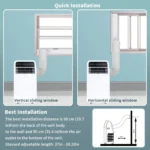 Shinco 8,000 BTU Portable Air Conditioner, AC Unit with Built-in Cool, Dehumidifier & Fan Modes for Room up to 350 sq.ft