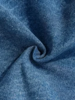 Men's summer workwear denim shorts, blue multi-pocket style. - Image 6