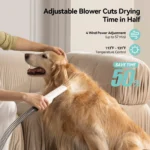 Amicura P1 Vacuum Cleaner & Hair Dryer & Trimmer, 15KPa Suction 600W Blowing, 3-in-1 Pet Grooming Set, Dog Cat Proven Care Tools
