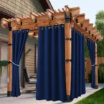 2/4PCS Waterproof Outdoor Curtains, UV Protection, Thermal Insulation, Sun Blocking, Grommet Top for Porch, Pergola, Cabana - Image 7
