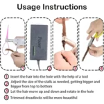Dreadlocks Maker with 6 Head, Electric Dreadlock Machine for Loc, Mini Handheld Dreadlock Crochet Braiding Machine