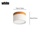 Macaroon LED Downlight  5W 7W 9W12W15W Nordic wood modern Led surface mounted ceiling light spotlight interior decoration light - Image 12