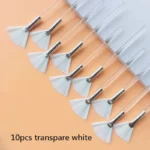 10/20/50pcs Fan Shape Foundation Makeup Brushes Multifunctional Facial Mask Brush Essential Oil Women Beauty Makeup Tools Brush - Image 11