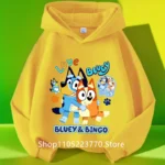 Kids Bluey Hooded Sweatshirt Fall Winter Warm Soft Pullover Comfortable Playwear for Boys Girls - Image 12