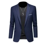 Boutique Fashion Solid Color High-end Brand Casual Business Men's Blazer Groom Wedding Gown Blazers for Men Suit Tops Jacke Coat - Image 4