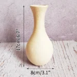 Retro Wooden Flower Vase Desktop Aesthetic Flower Bottle Decorative Plant Pot Arrangement Vase Home Decor Ornaments - Image 18