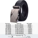Men Belts Automatic Buckle Belt Genune Leather High Quality Belts For Men Leather Strap Casual  Buises  for Jeans - Image 13
